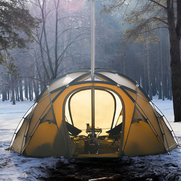 Hill Zero Tower M Geodesic 6 Person Large Dome Hot Tent With Stove Jack Winter Season Freestanding Tent